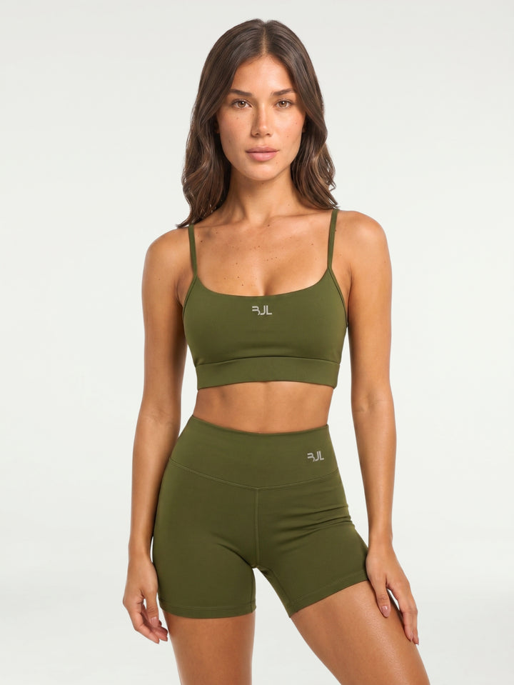 Conjunto Short + Top Essentials | Verde Militar