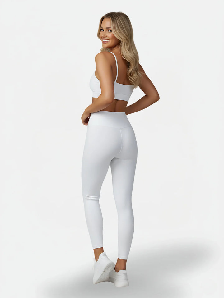 Conjunto Legging + Top Alça | Branco