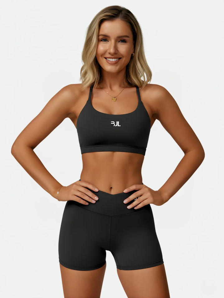 Conjunto Short + Top Alça | Preto