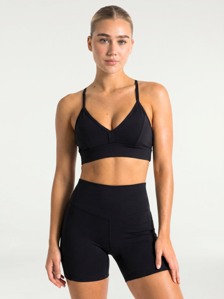 Conjunto Short Bolso + Top Move | Preto