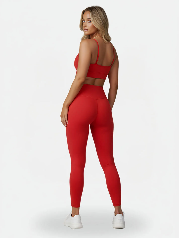 Conjunto Legging + Top Alça | Vermelho