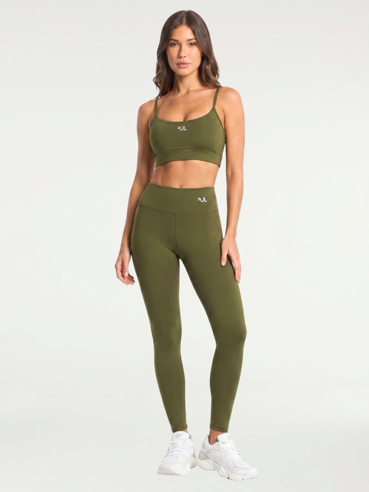 Conjunto Legging + Top Essentials | Verde Militar