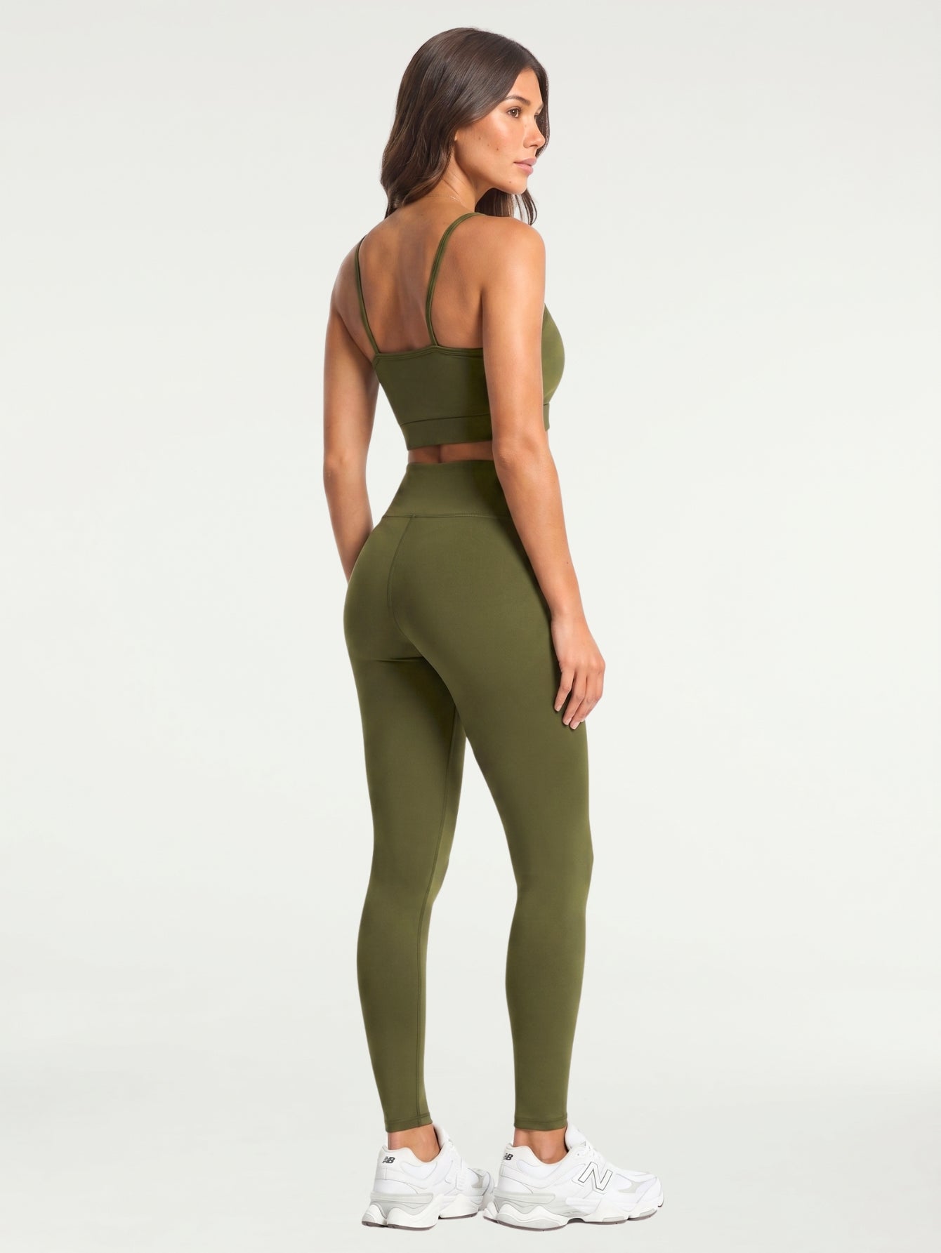 Conjunto Legging + Top Essentials | Verde Militar