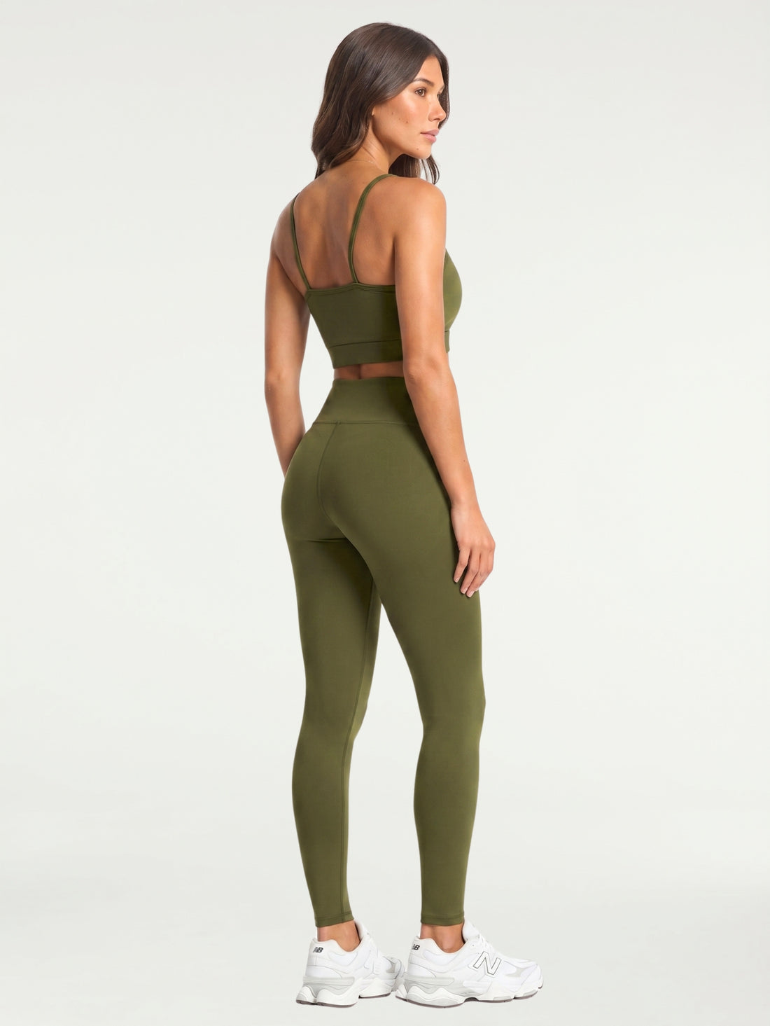 Conjunto Legging + Top Essentials | Verde Militar