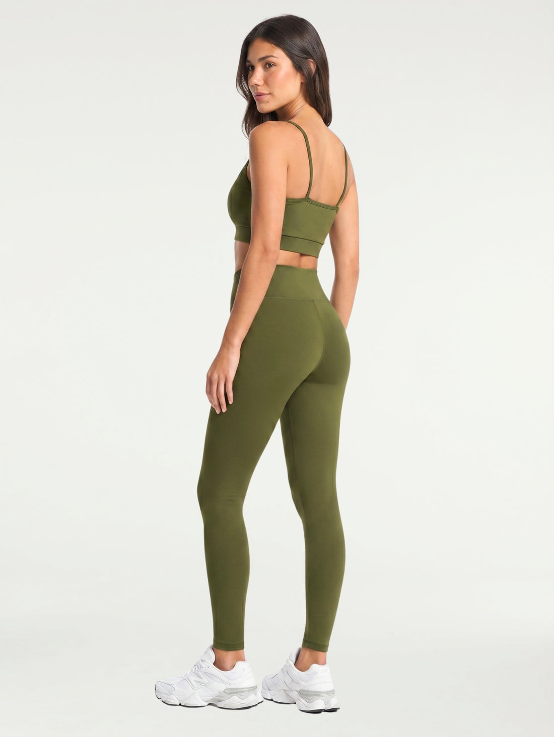 Conjunto Legging + Top Essentials | Verde Militar