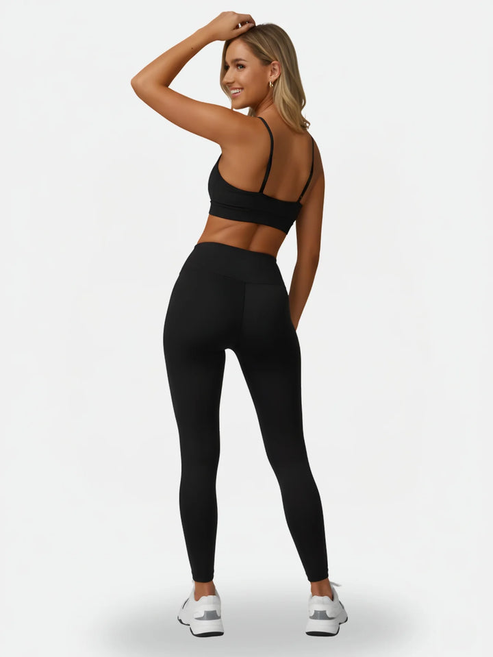 Conjunto Legging + Top Alça | Preto