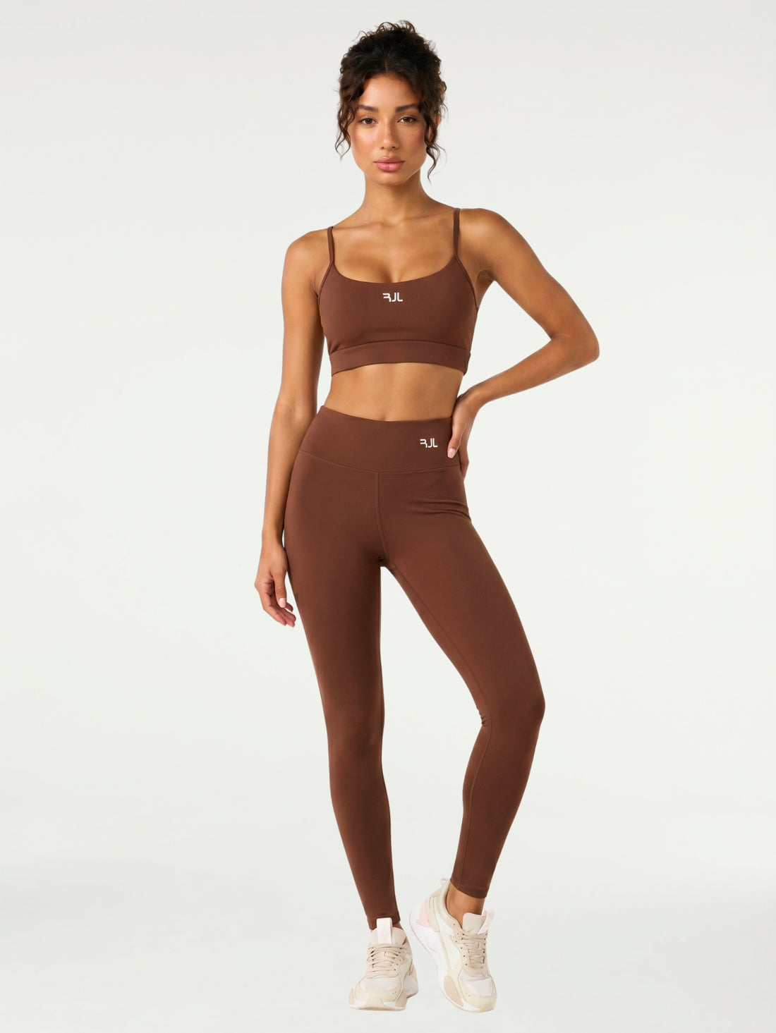 Conjunto Legging + Top Essentials | Coffee