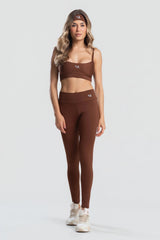 Conjunto Legging + Top Essentials | Coffee