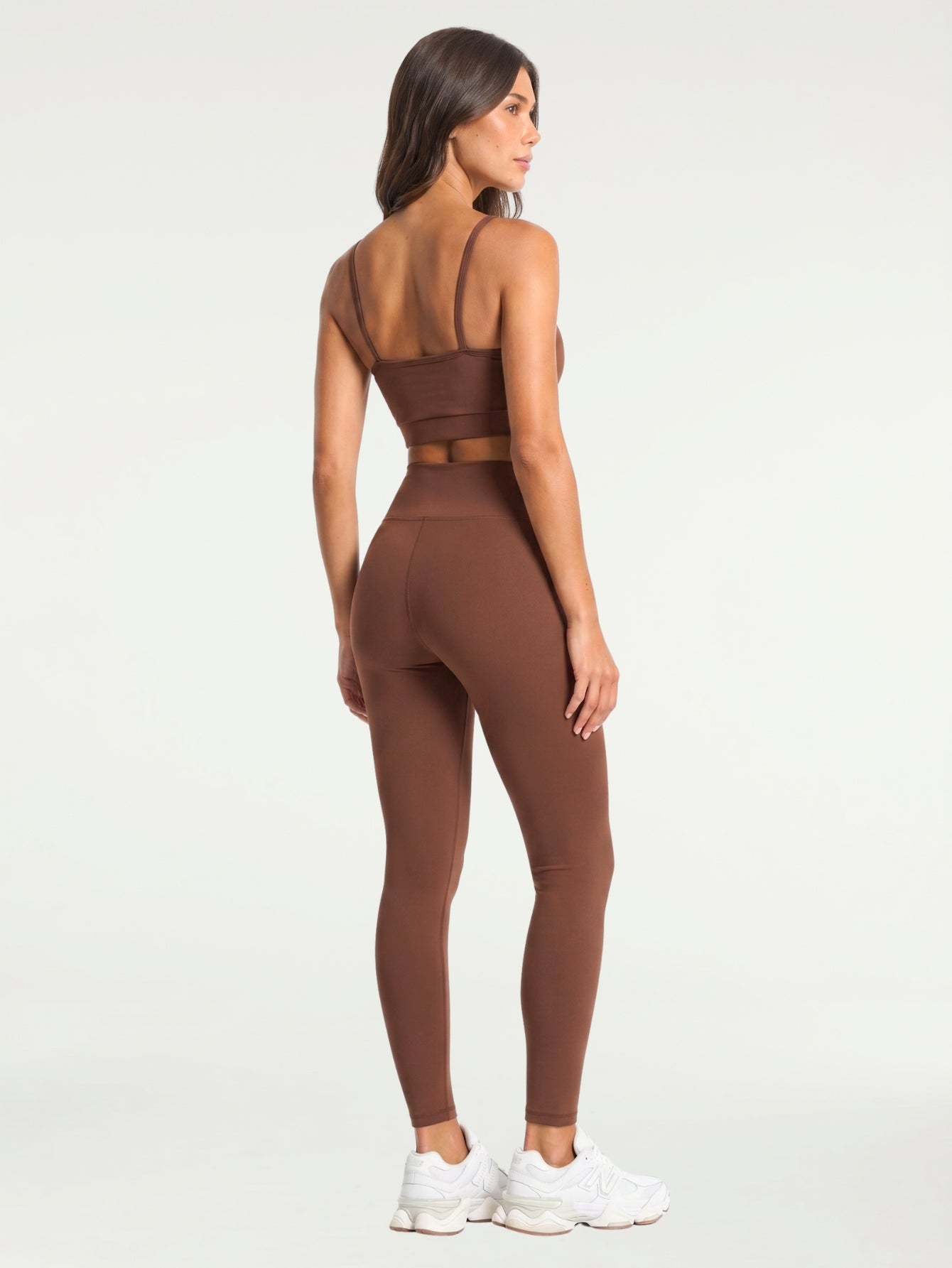 Conjunto Legging + Top Essentials | Coffee