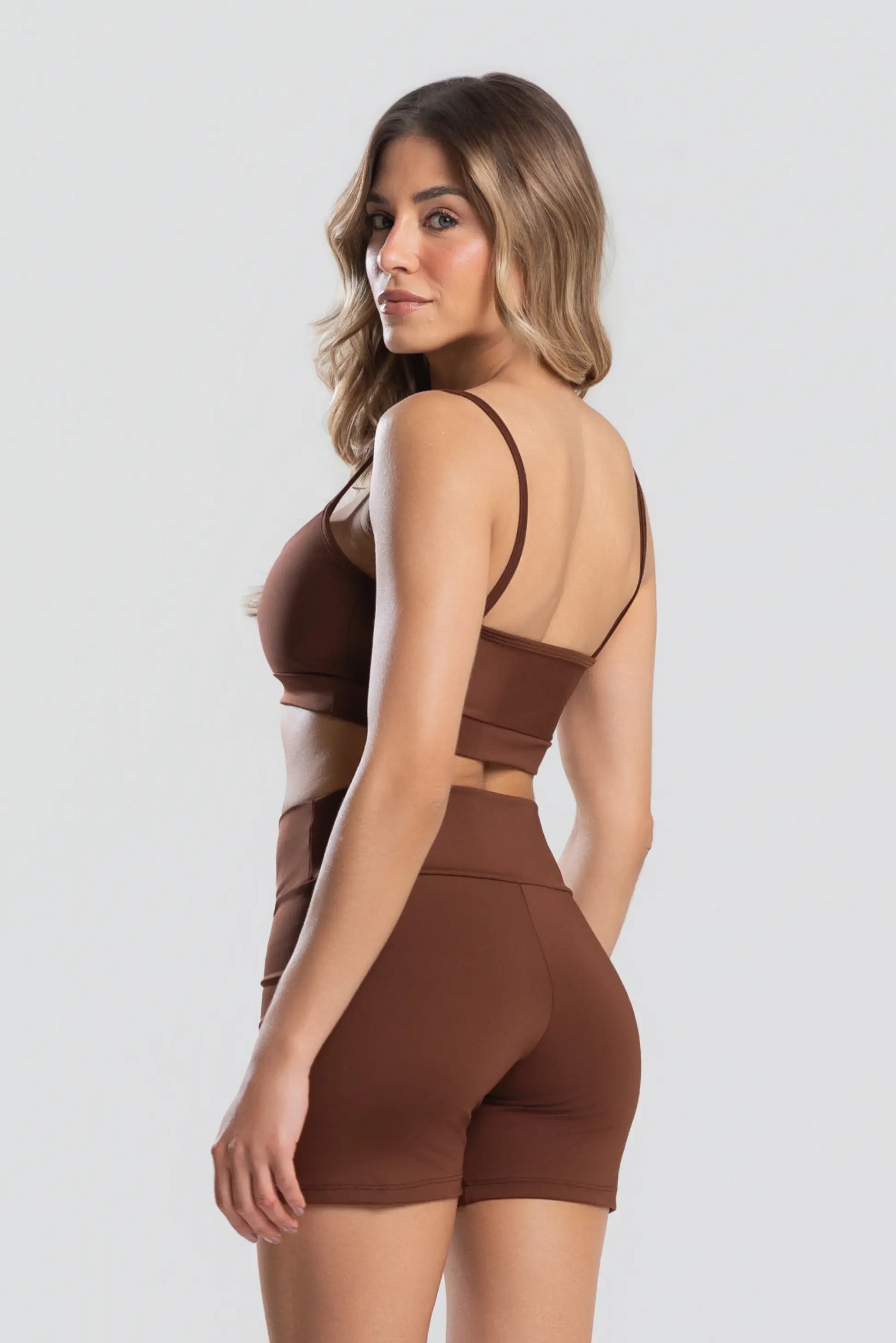 Conjunto Short + Top Essentials | Coffee