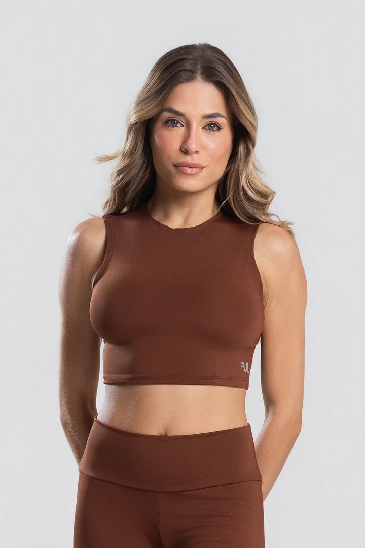 Cropped Regata Essentials | Coffee