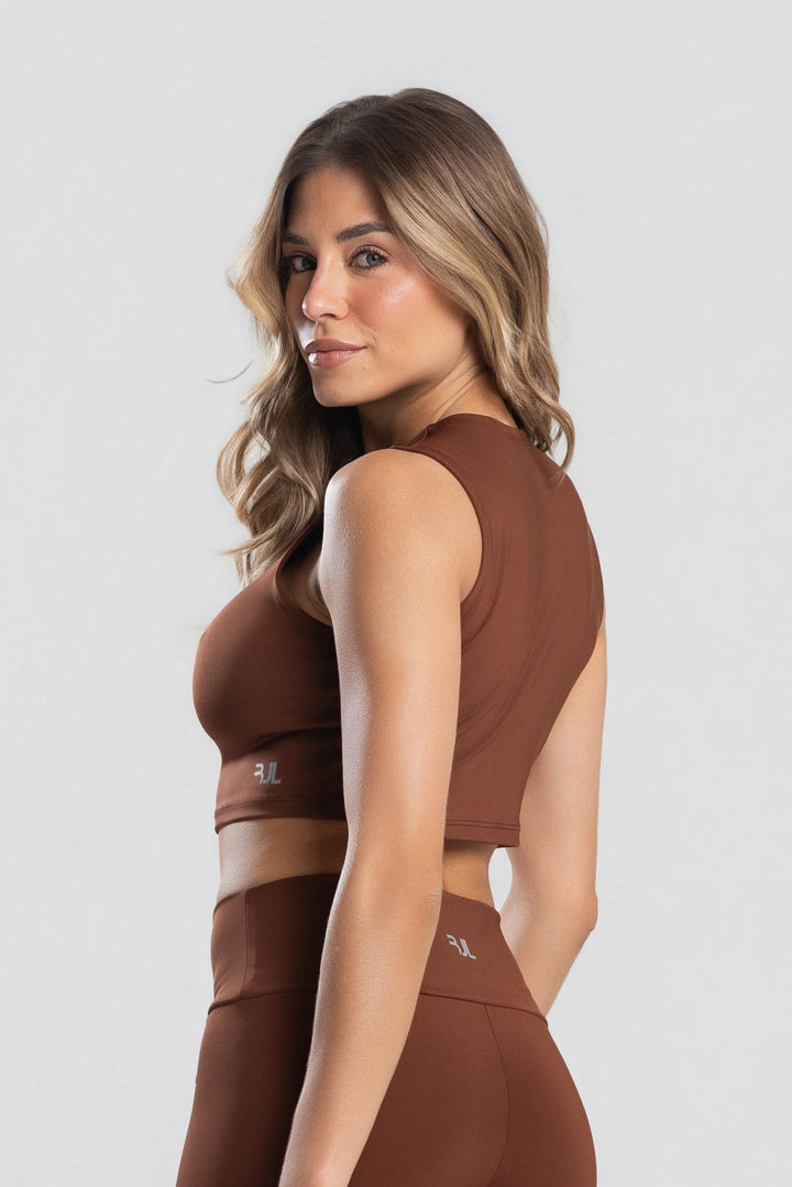 Cropped Regata Essentials | Coffee